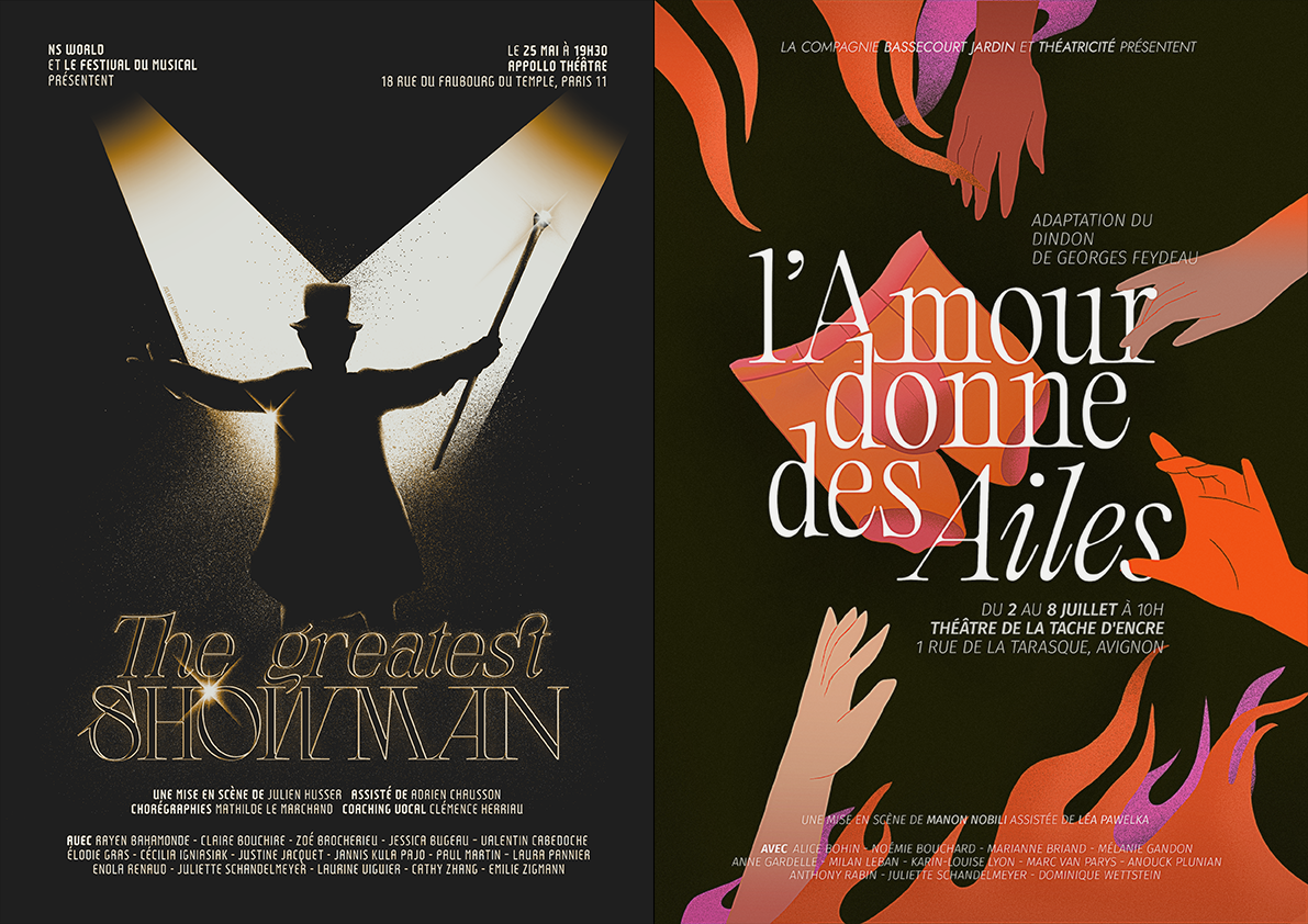 Affiches The Greatest Showman et L’Amour donne des Ailes